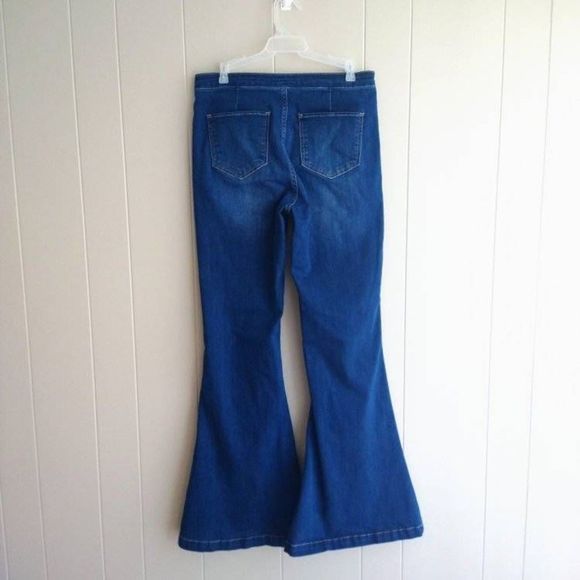 KanCan Dark Blue Flare Jeans - Picture 5 of 7